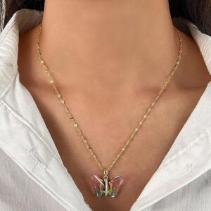 Butterfly Pendant Necklace for Women