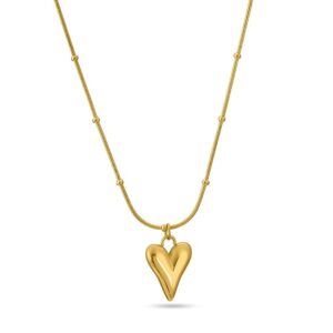 Heart Ball Chain Pendant