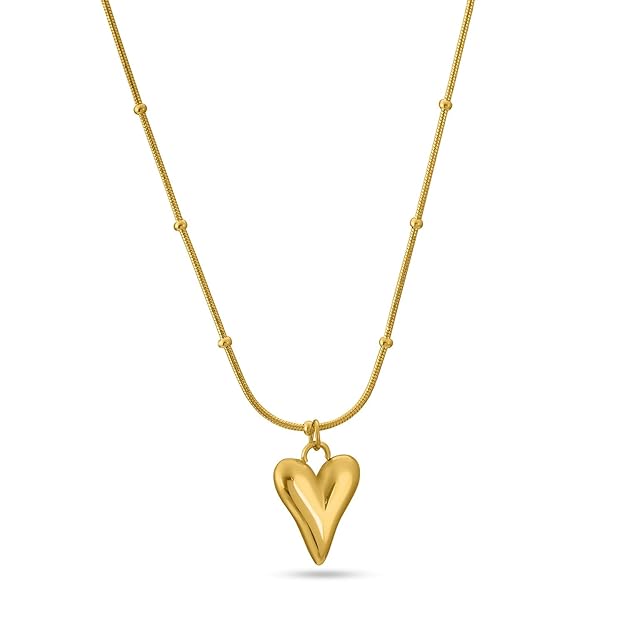 Heart Ball Chain Pendant