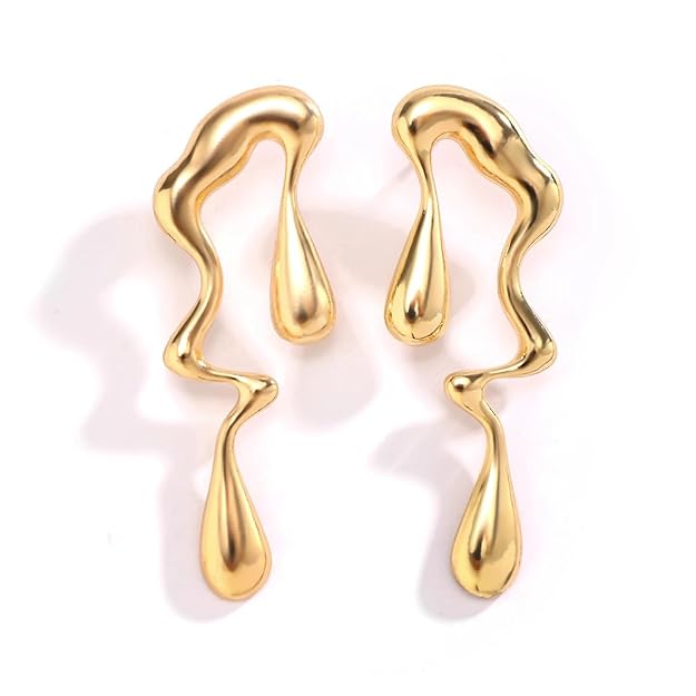 Gold Chunkey Earrings